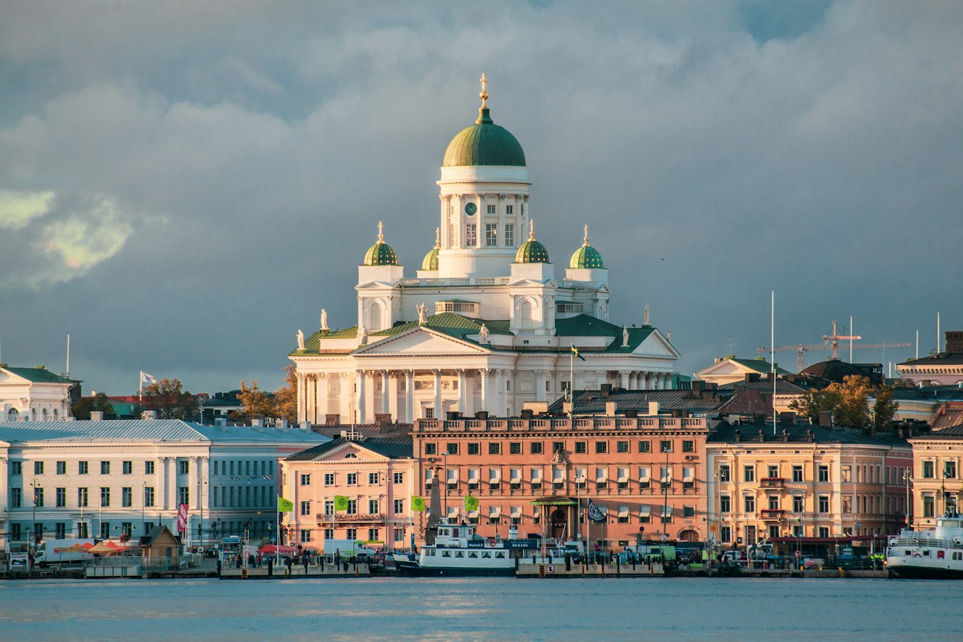 Historic University of Helsinki campus and neoclassical buildings in Finland